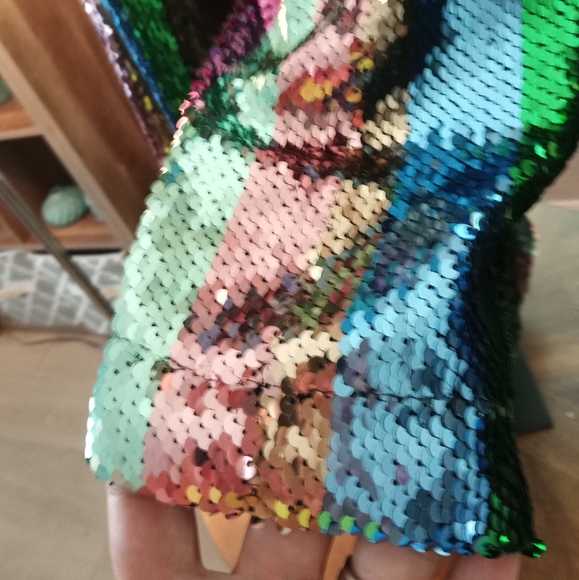 Sanctuary Sequined Over the Rainbow PRIDE LBGTQ Fun Party Dress Small NWT - Picture 13 of 16